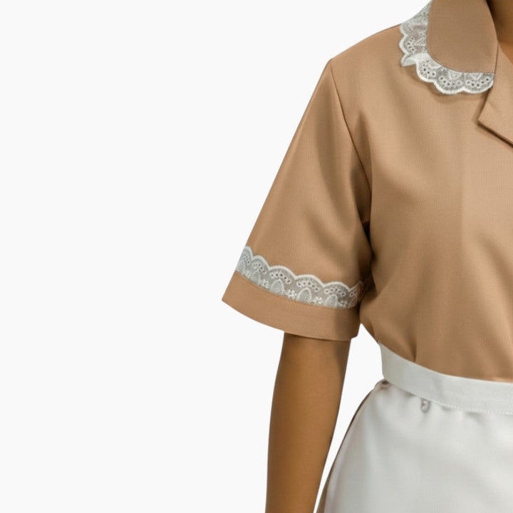 Nuvia Beige Housemaid Uniform