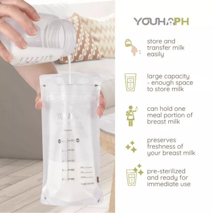 Youha Milk Storage Bag 60 Pieces