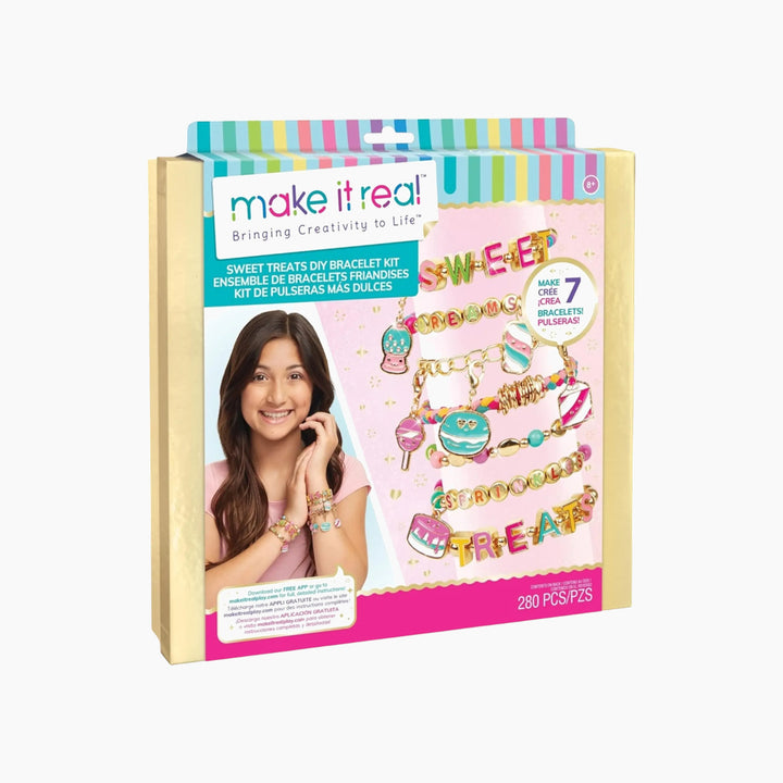 MAKE IT REAL Sweet Treats DIY Bracelet Kit-280 Pcs