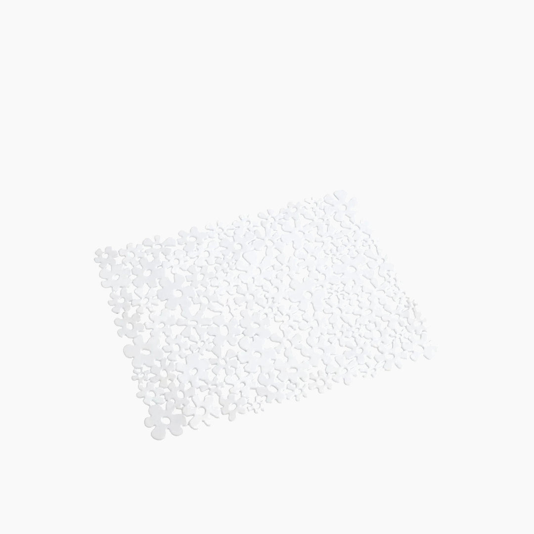 Wenko white polyvinyl chloride sink mat