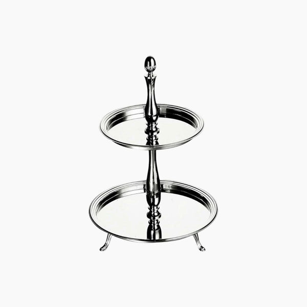 Mepra Etagere 2 Tier Round Serving Stand Stainless Steel