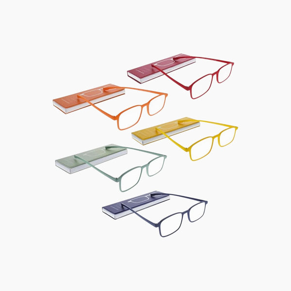 Mascagni Extra Slim Reading Glasses with Magnetic Case Set of 1 Piece Assorted Color