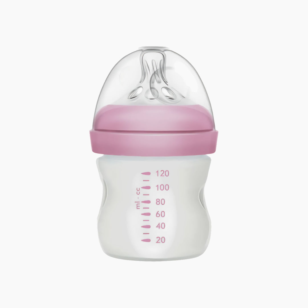 Ababy Borosilicate Glass Baby Natural Feeding Bottle (0m+ 120ml/4oz)