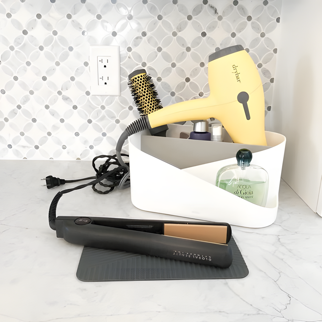 Umbra Glam hair tool organizer in white