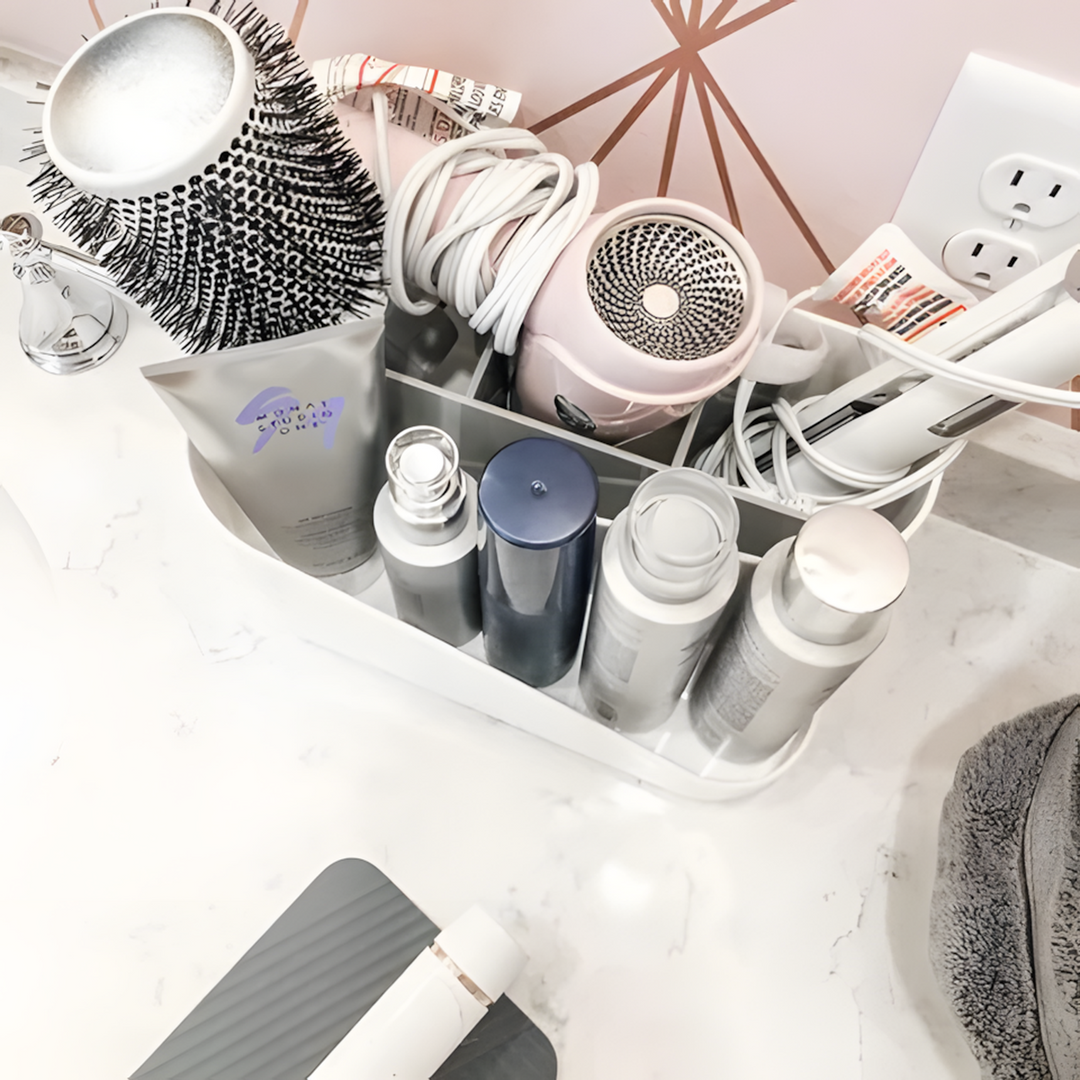 Umbra Glam white hair tool organizer