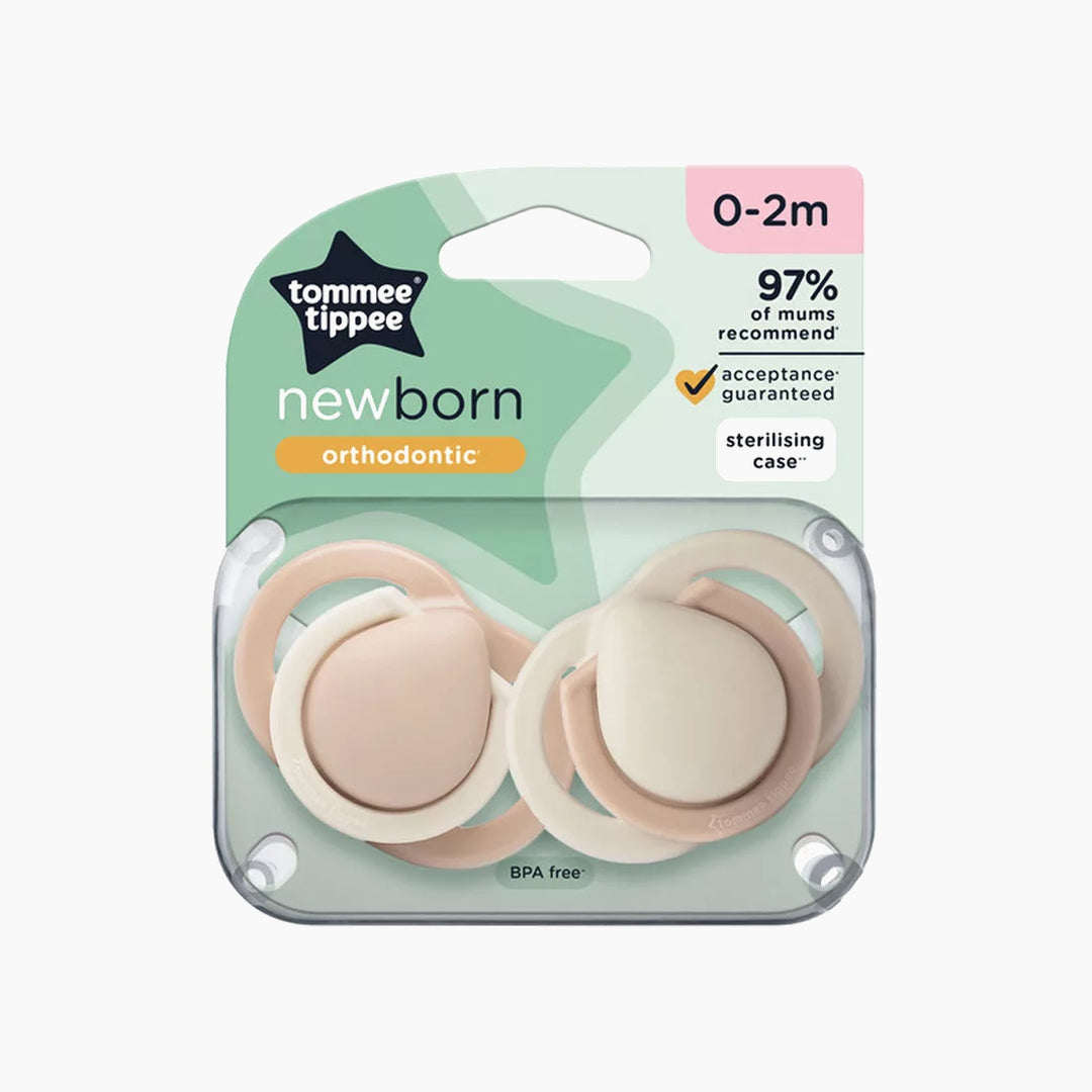 Tommee Tippee Closer To Nature newborn soother 0-2 months, 2 pack