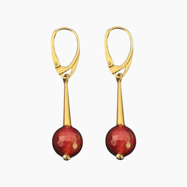 Gold Plated Roman Stick Earrings
