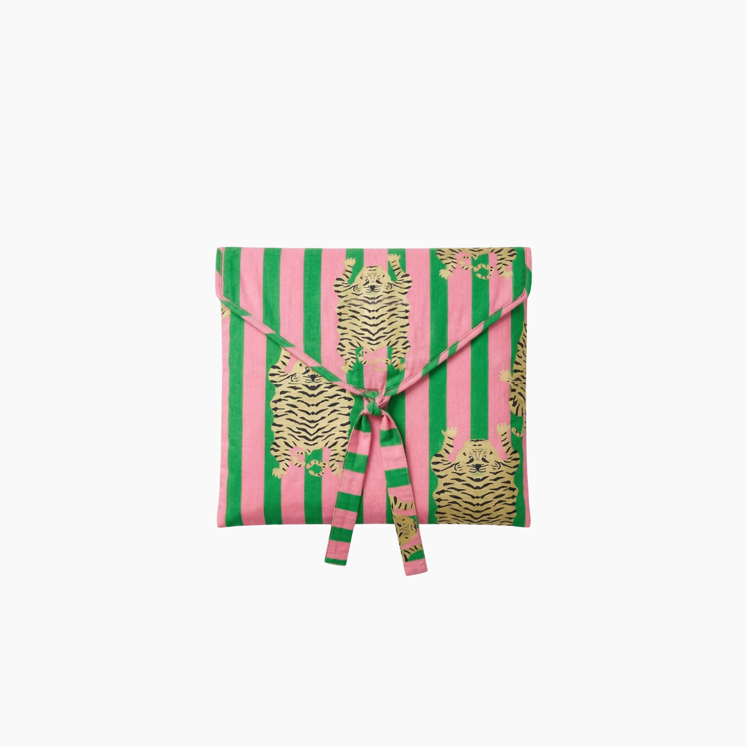 Eye of the Tiger Cotton Printed Pajama Set