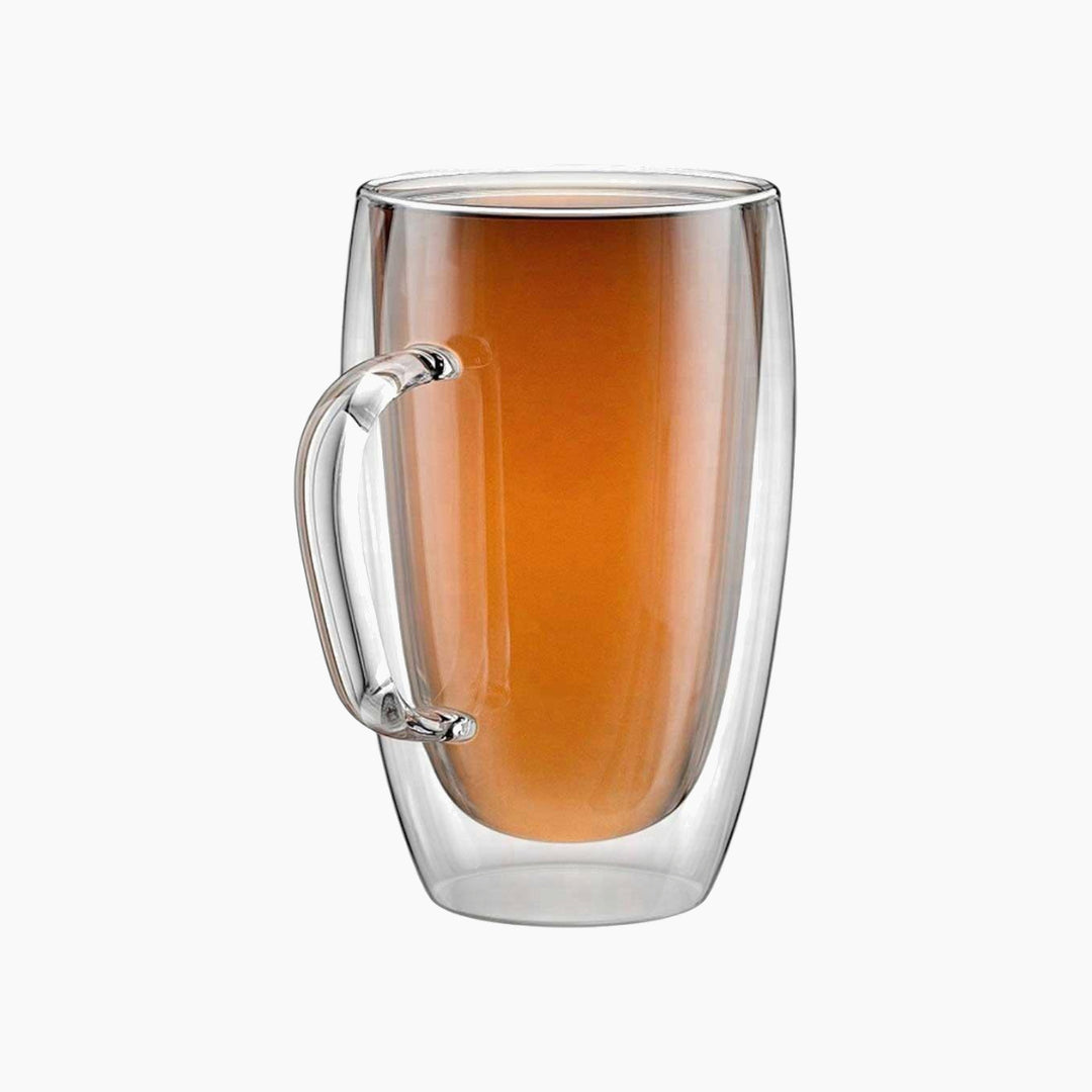 Delta Double Wall Glass With Handle Tumbler