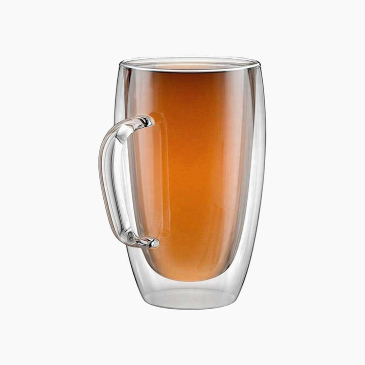 Delta Double Wall Glass With Handle Tumbler