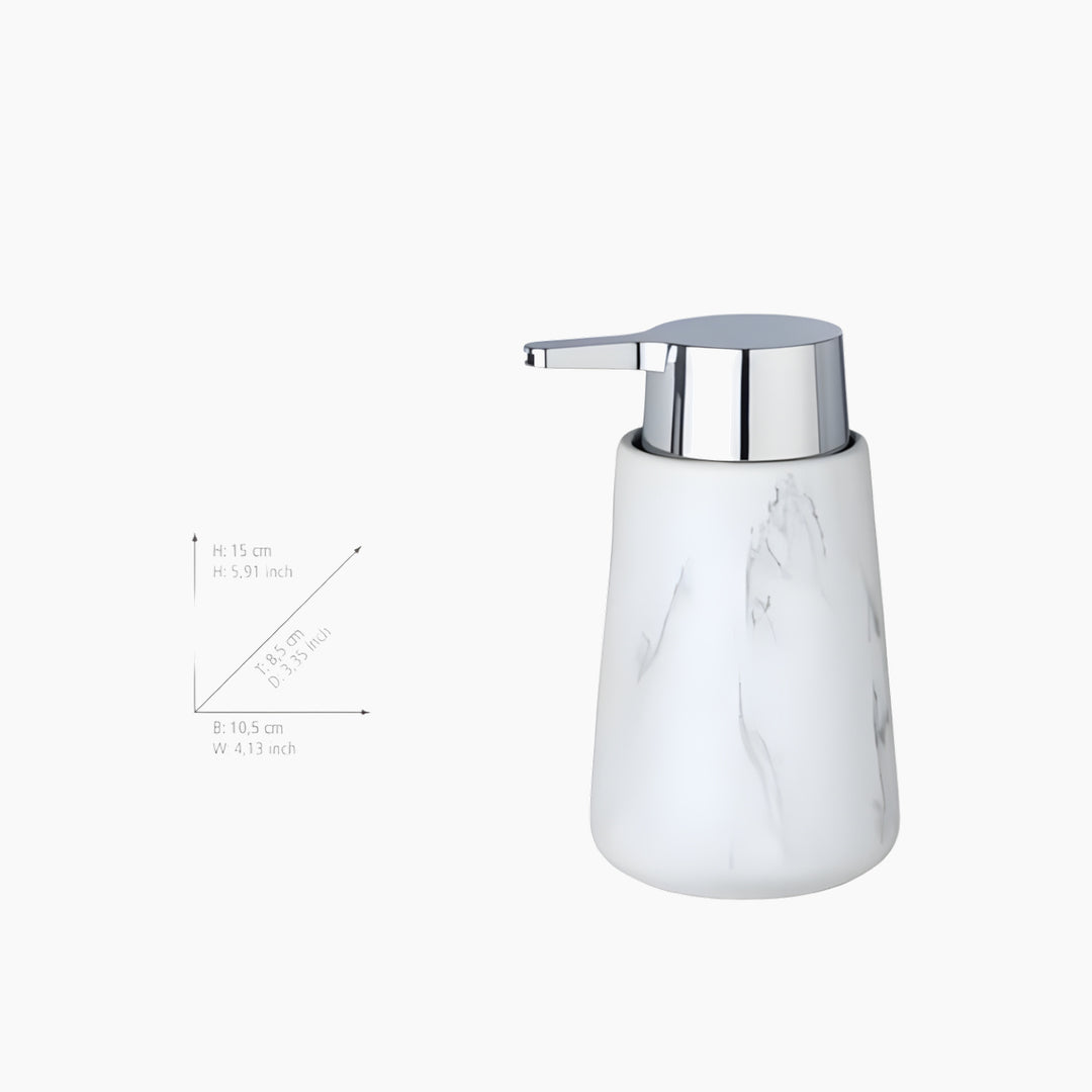 Wenko Adrada Liquid Soap Dispenser White Marble