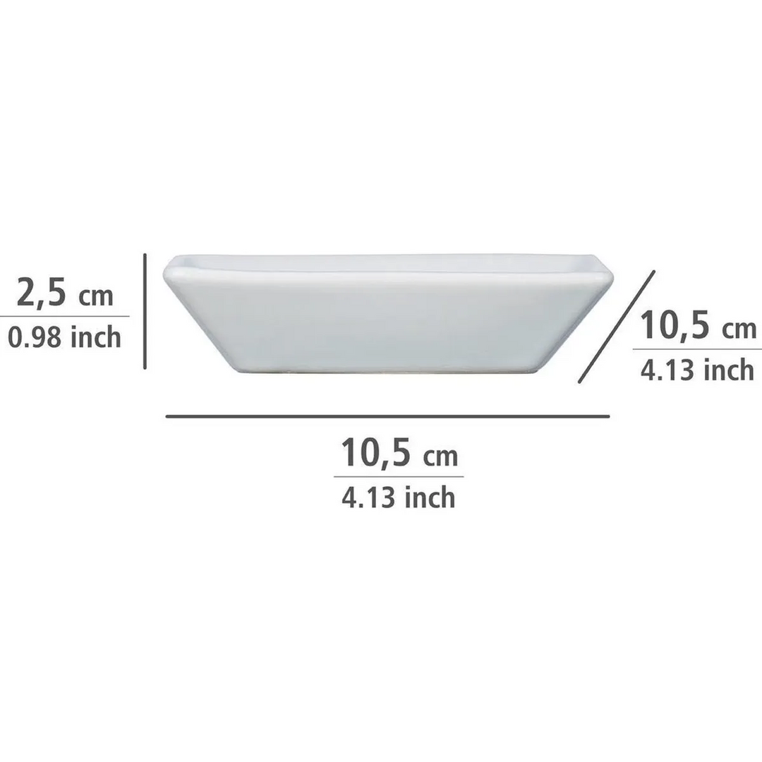 Wenko Cordoba ceramic soap dish in white