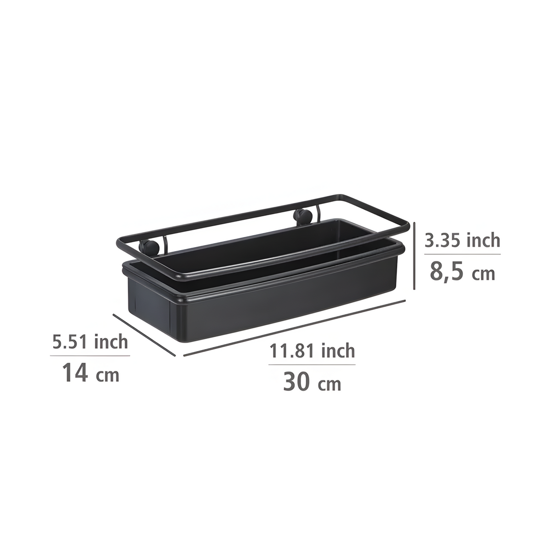 Wenko Molinella Stainless Steel Wall Shelf with Deep Basket