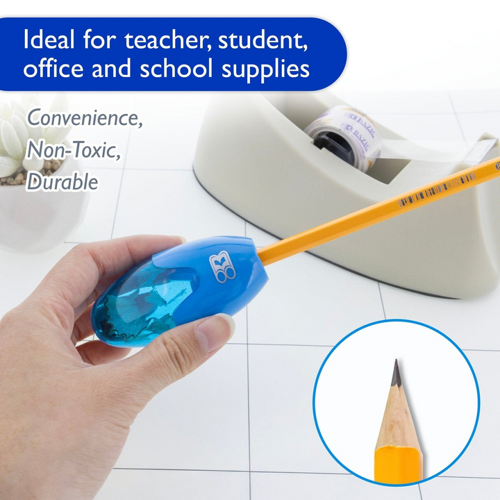 Bazic Noah Sharpener With Receptacle 3-Pack