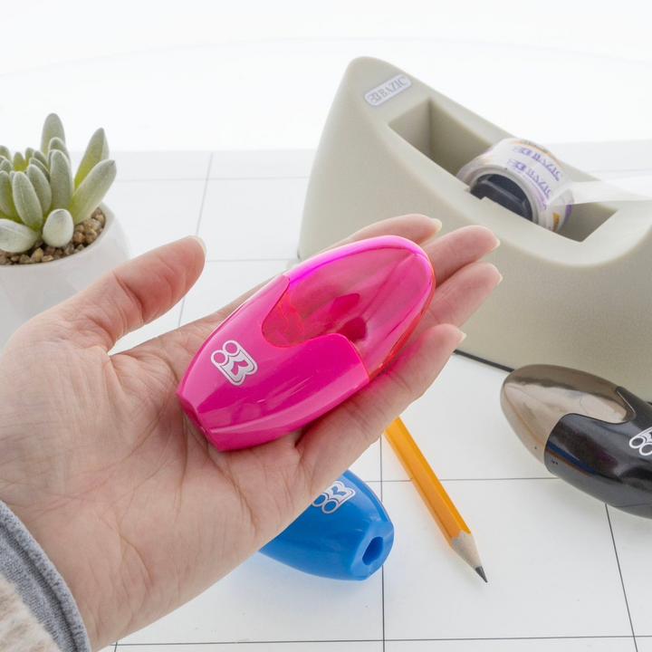 Bazic Noah Sharpener With Receptacle 3-Pack