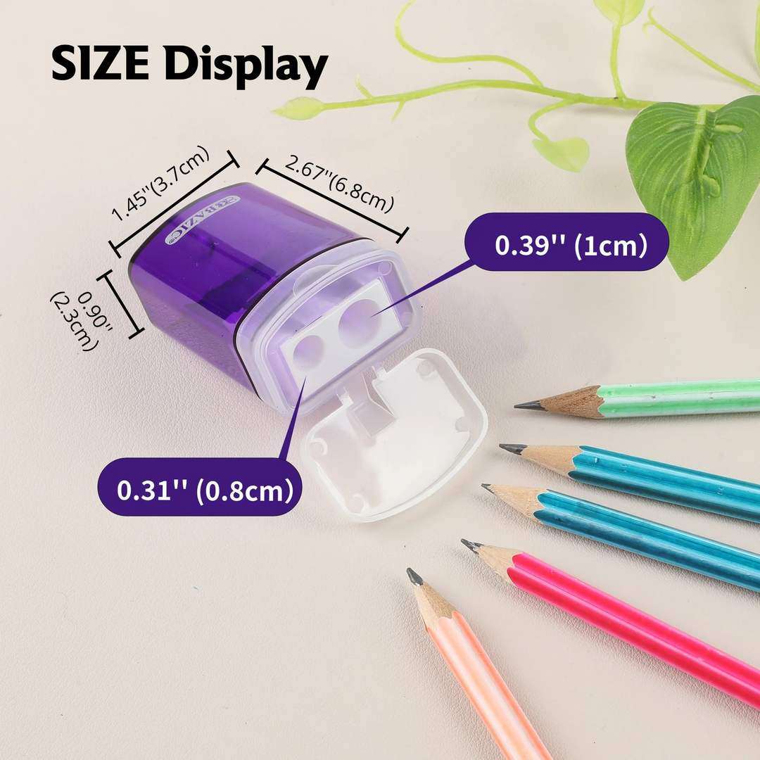 Bazic Victor Dual Hole Sharpener With Lid &amp; Receptacle