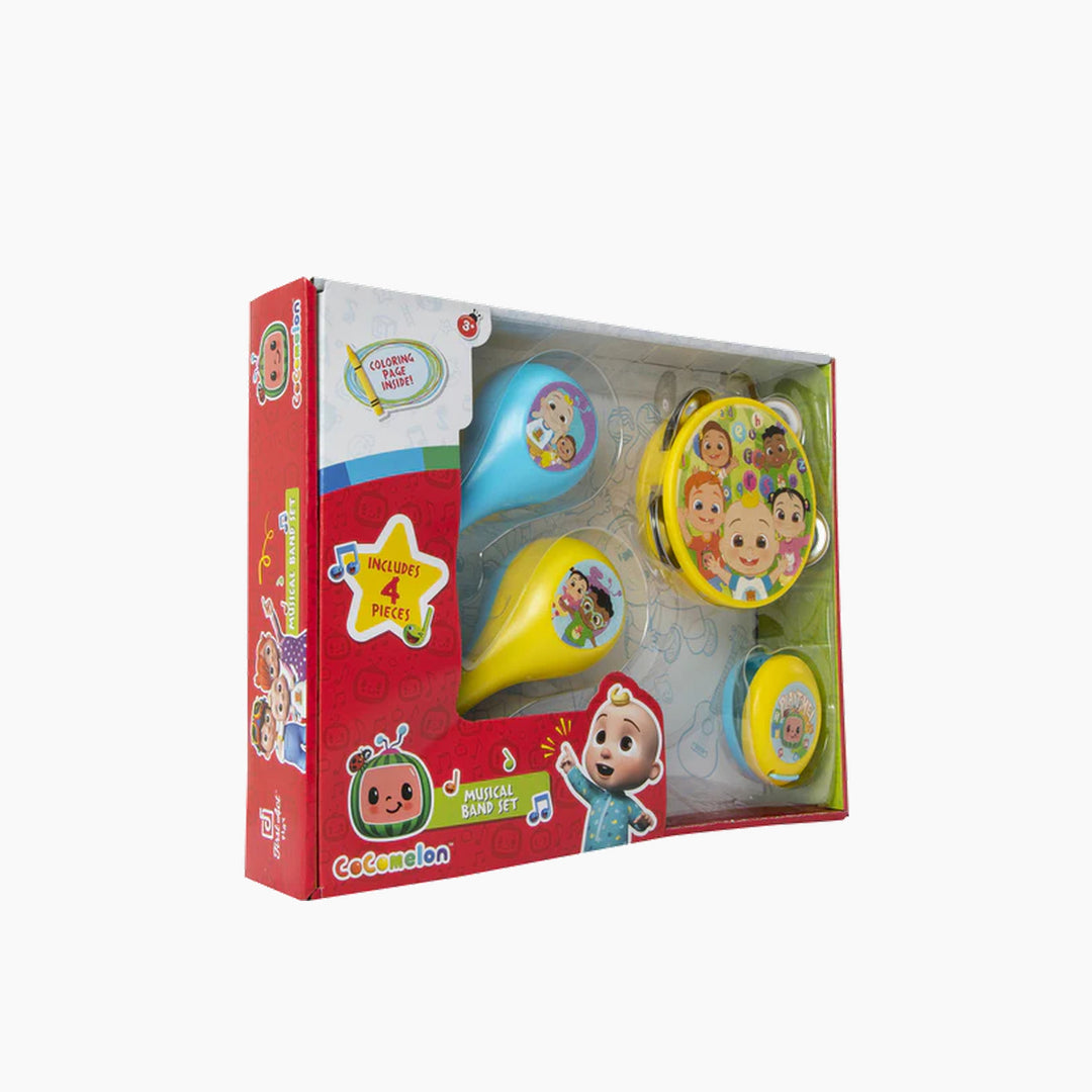 Jazwares Cocomelon- Plastic Percussion Pack (Musical Band Set)