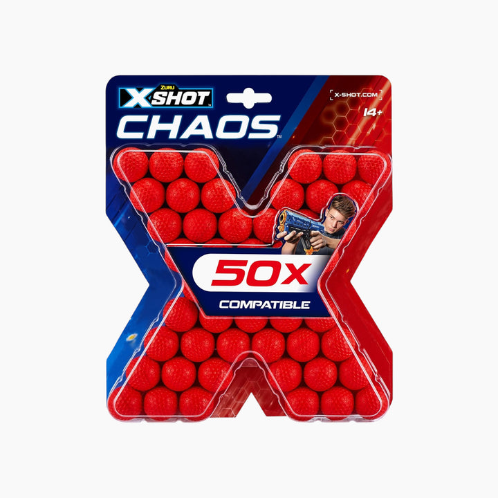 Zuru X-Shot Chaos Blaster 50 high-impact rounds refill pack