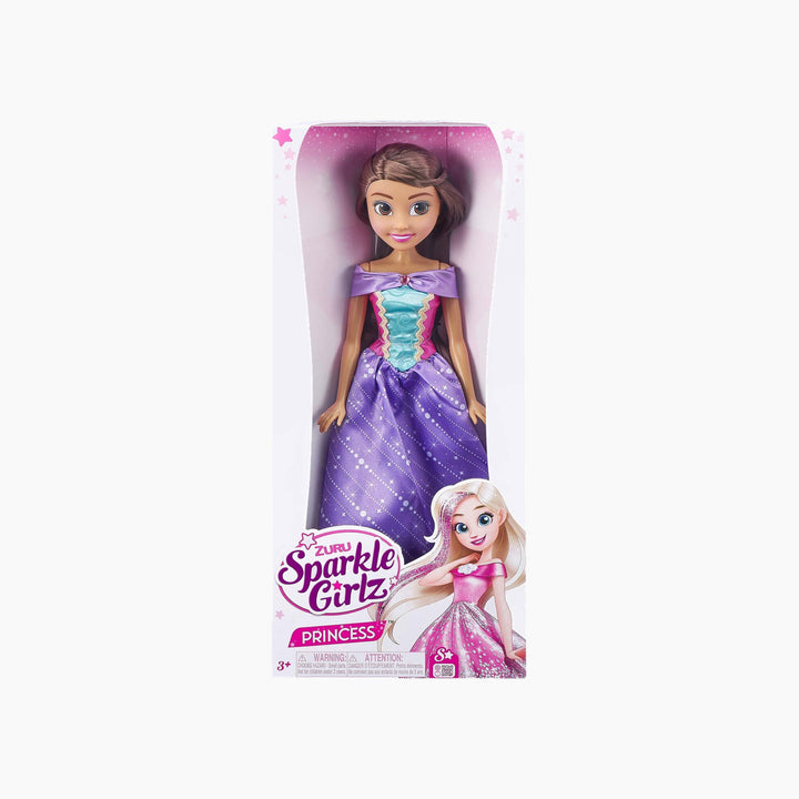 Zuru Sparkle Girlz 18 inch brown hair princess doll