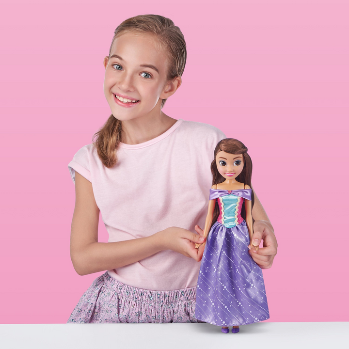 Zuru Sparkle Girlz 18 inch brown hair princess doll