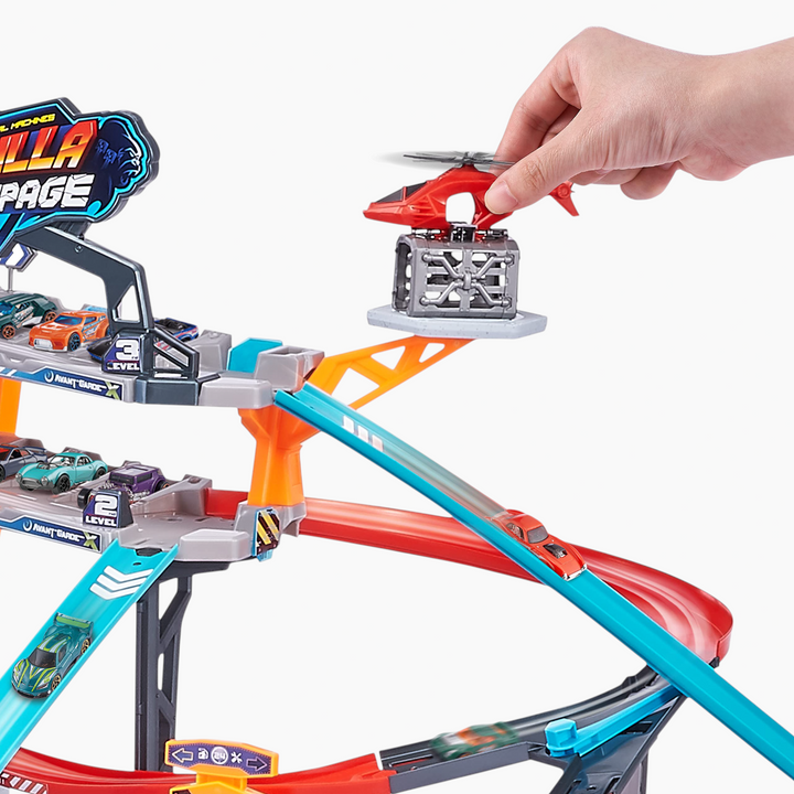 Zuru Metal Machines Gorilla Rampage Garage Playset with giant gorilla hand trap