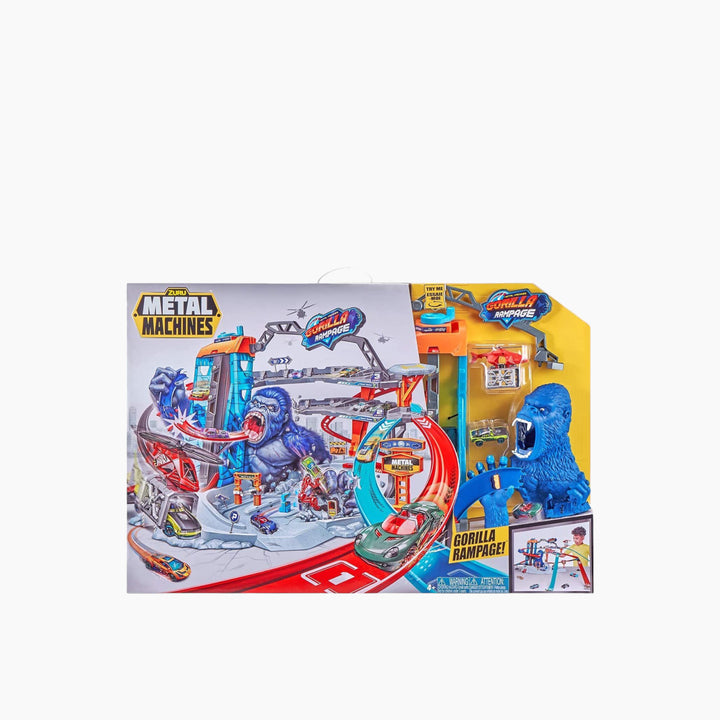 Zuru Metal Machines Gorilla Rampage Garage Playset with giant gorilla hand trap