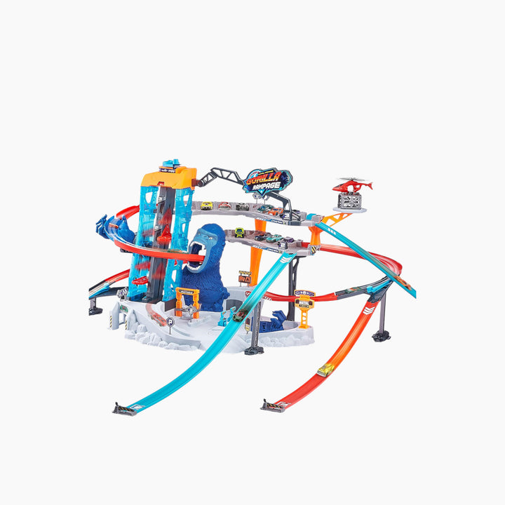 Zuru Metal Machines Gorilla Rampage Garage Playset with giant gorilla hand trap