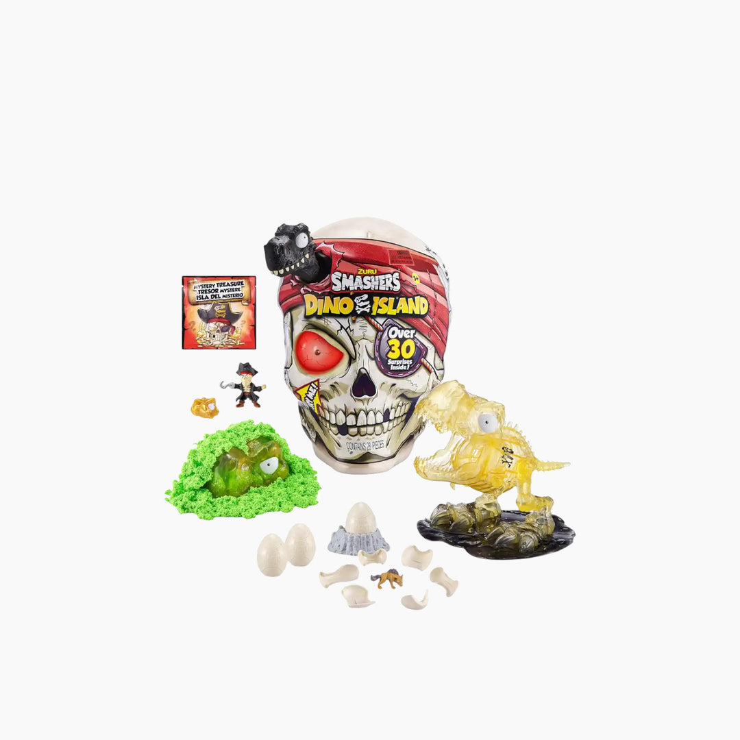 Zuru Smashers Giant Skull Dino Island S1 toy playset with over 30 surprises