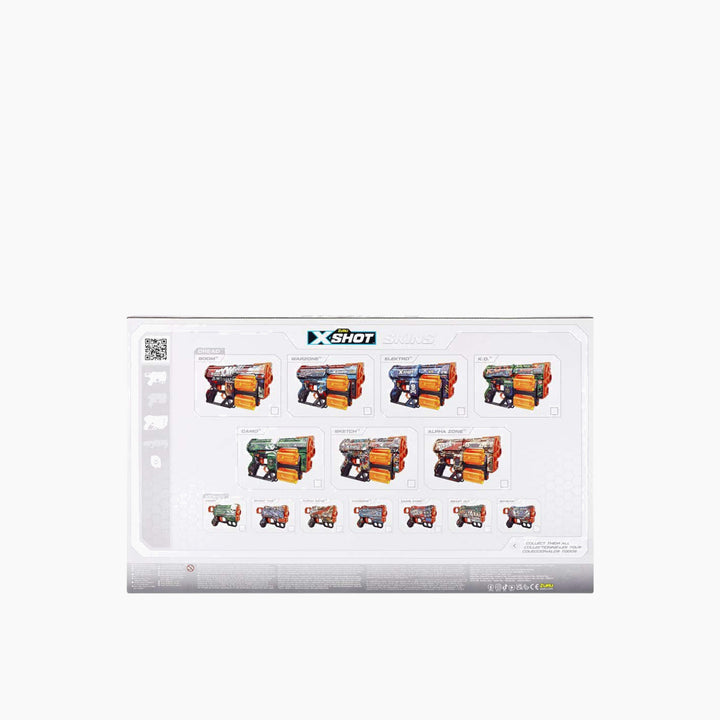 Zuru X-Shot Skins Dread &amp; Menace combo pack toy blasters with 48 darts