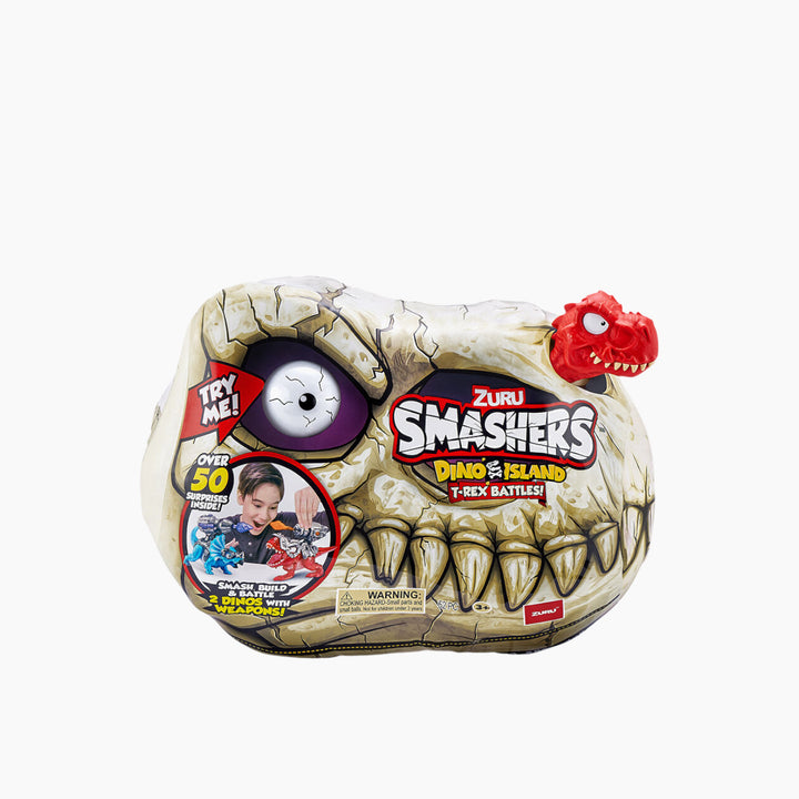 Zuru Smashers Dino Island T-Rex Battle Playset with over 50 surprises