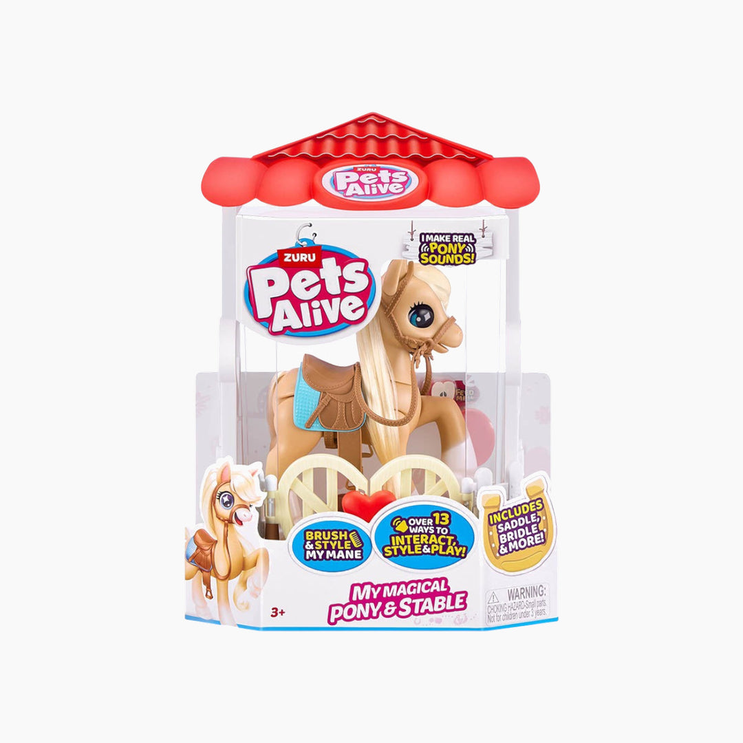 Zuru Pets Alive Robotic Pony Playset with realistic pony sounds