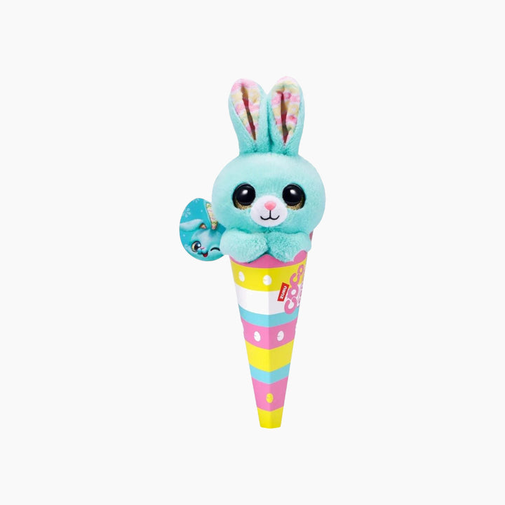 Zuru Coco Cones Easter plush toy, Cornflake Bunny Chick style