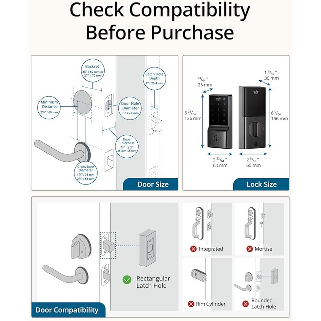 Eufy Smart Lock C234 Black - HUNA