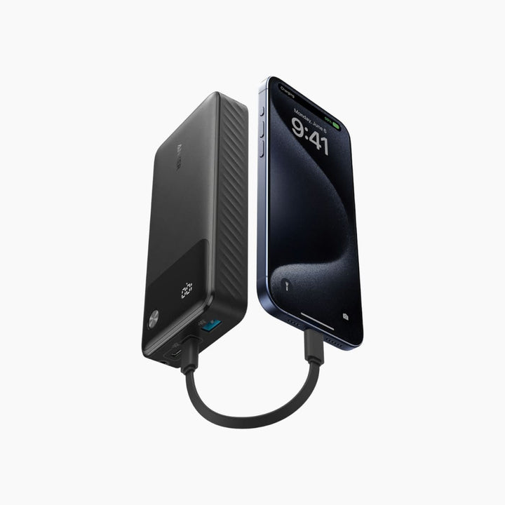 White 20,000 mAh 30W fast charging power bank