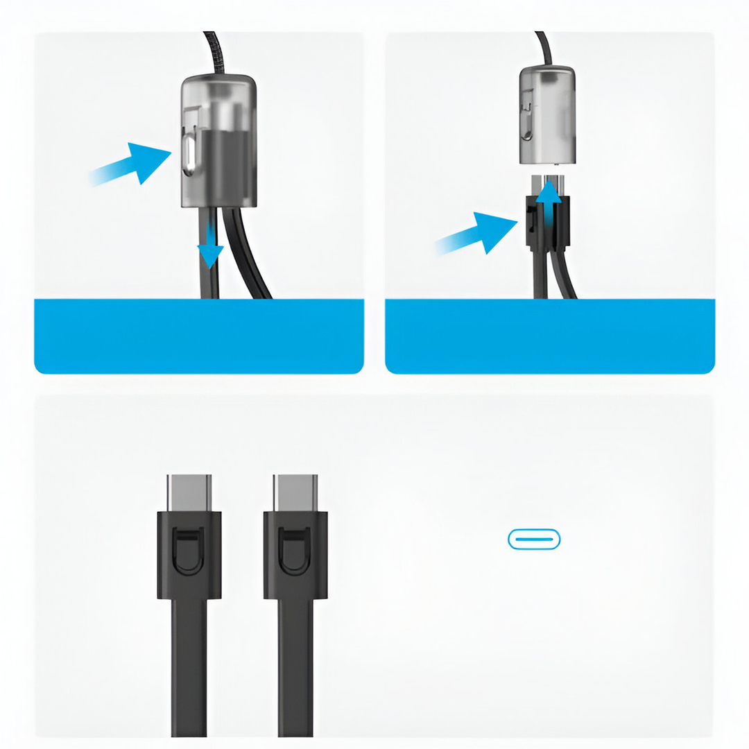 Anker 10,000mAh power bank with integrated USB-C cable