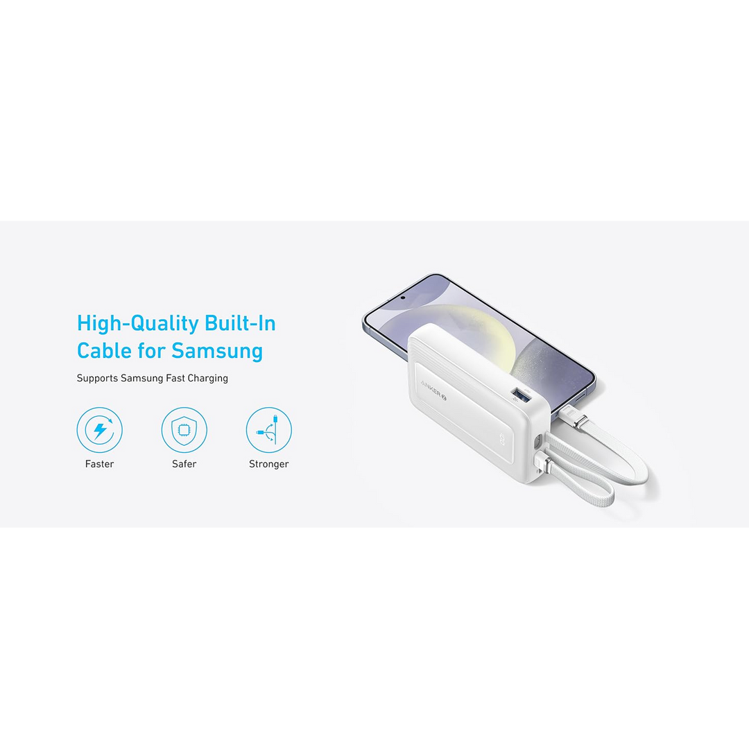 Anker Power Bank Built-In USB-C Cable