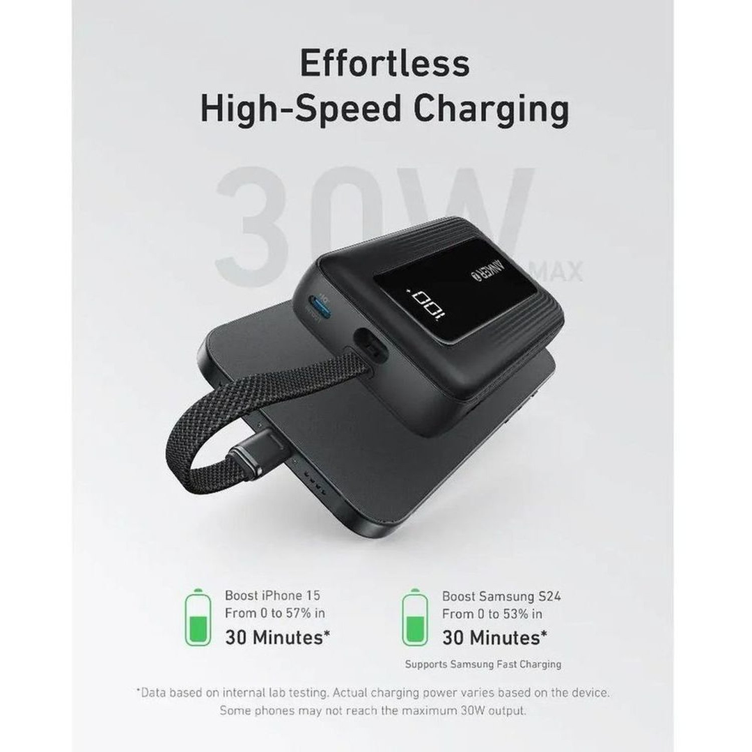 Anker Power Bank Built-In USB-C Cable