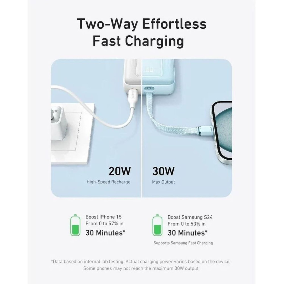 Anker Power Bank Built-In USB-C Cable