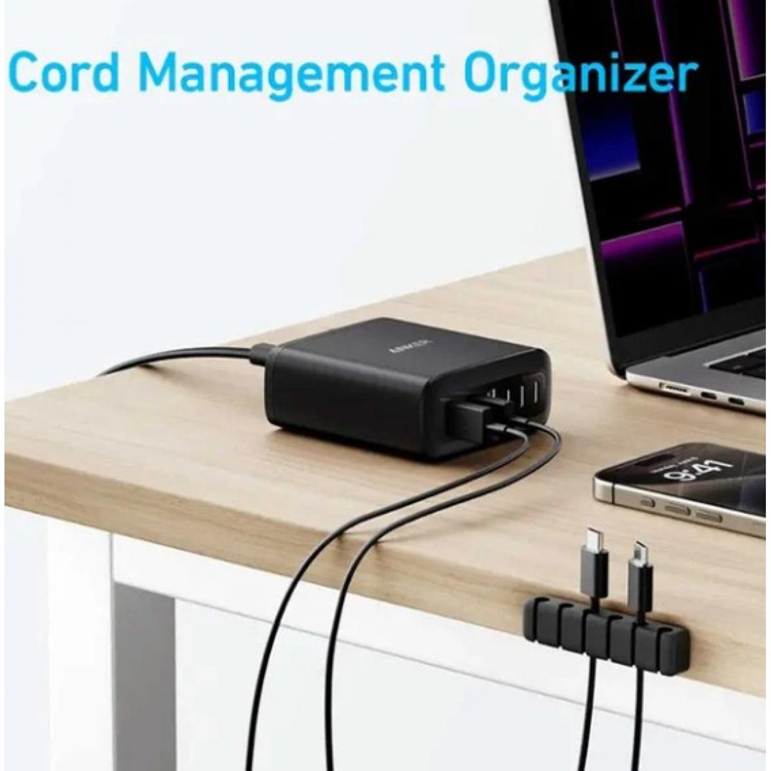 Anker 112W black GaN charger with 6 ports