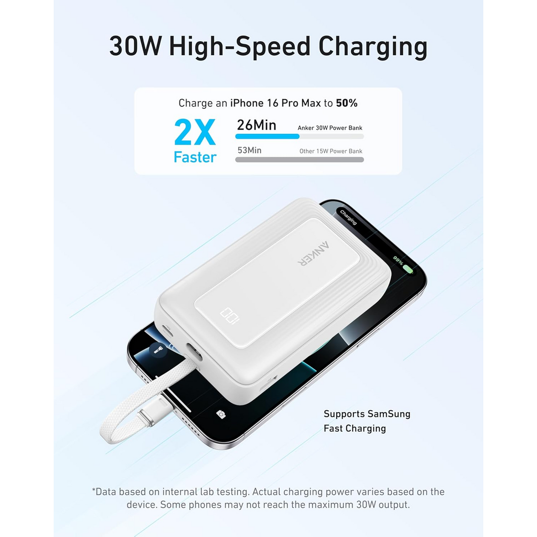 Anker Power Bank Built-In USB-C Cable