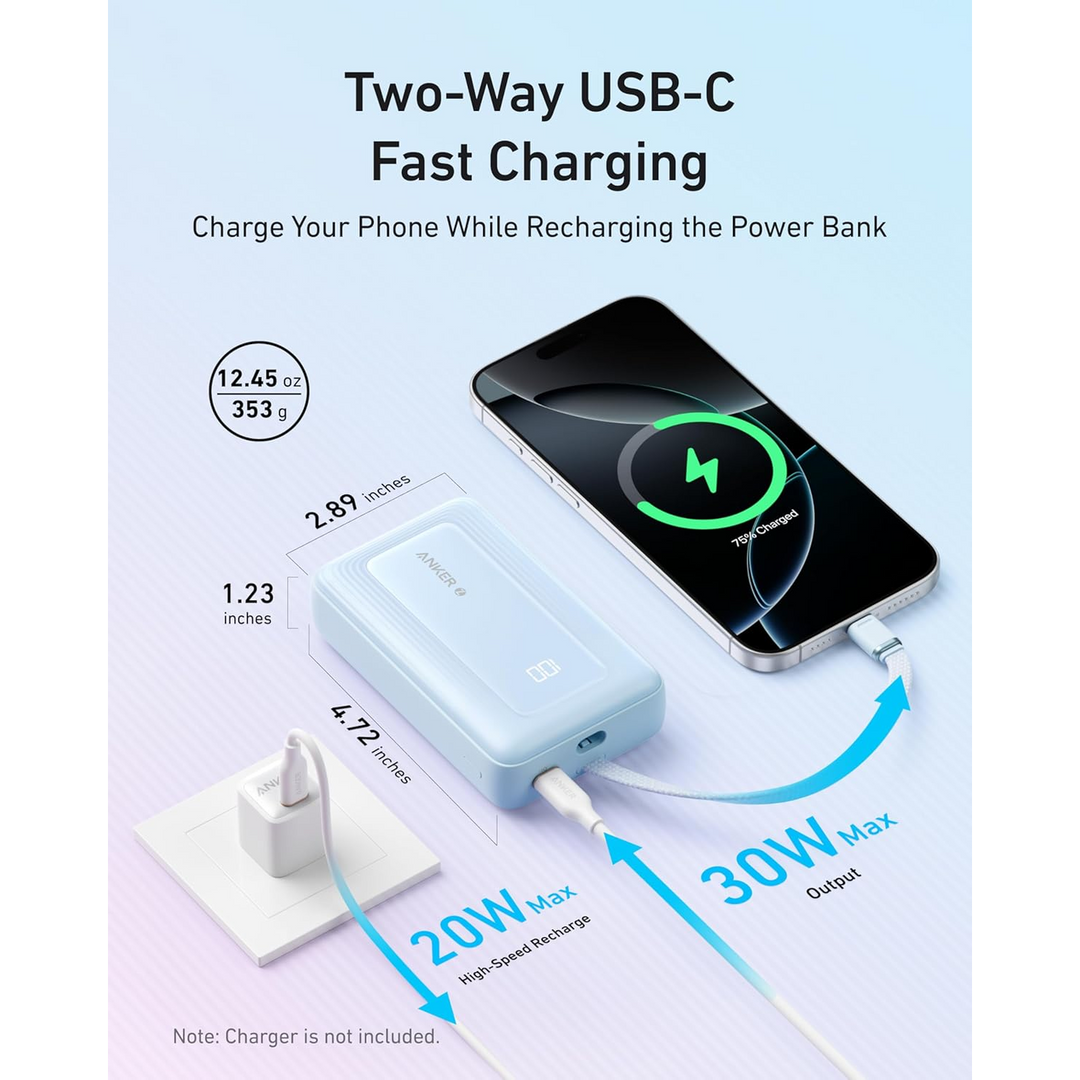 Anker Power Bank Built-In USB-C Cable