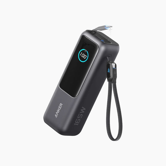 Anker Power Bank (25K, 165W, Built-In USB-C and Retractable Cable)
