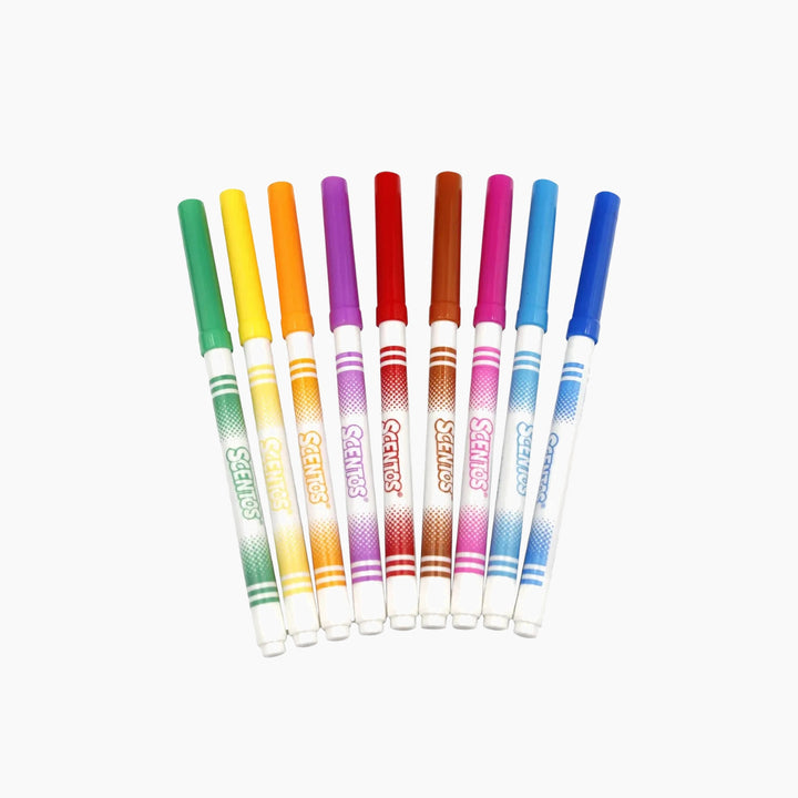 Scentos Fine Line Markers Bold 10 Pcs