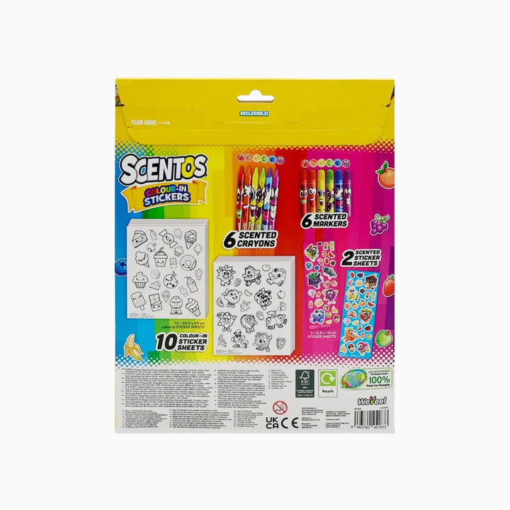Scentos On The Go Colour In Stickers