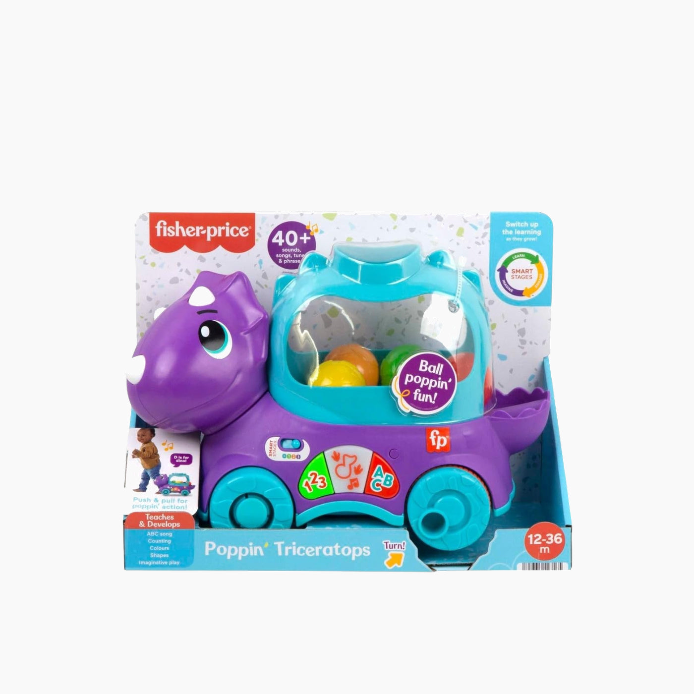 Fisher Price Poppin’ Triceratops Activity Toy Fisher Price Poppin’ Triceratops Activity Toy
