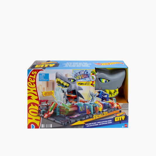 Hot Wheels City Ultra Shark Car Wash