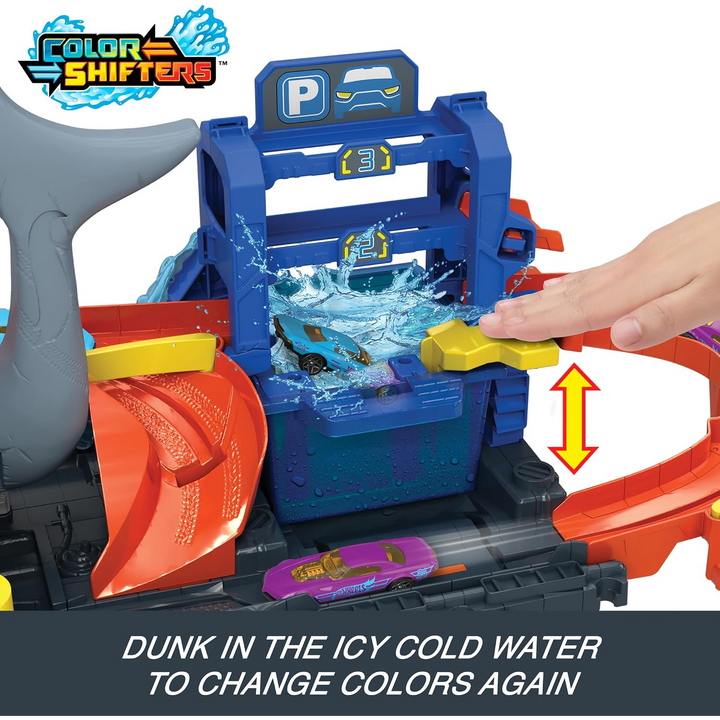 Hot Wheels Ultra Shark Car Wash, Playset