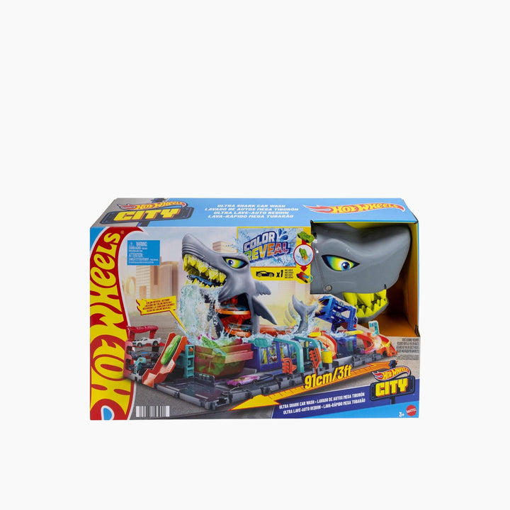 Hot Wheels Ultra Shark Car Wash, Playset