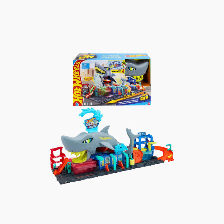Hot Wheels Ultra Shark Car Wash, Playset