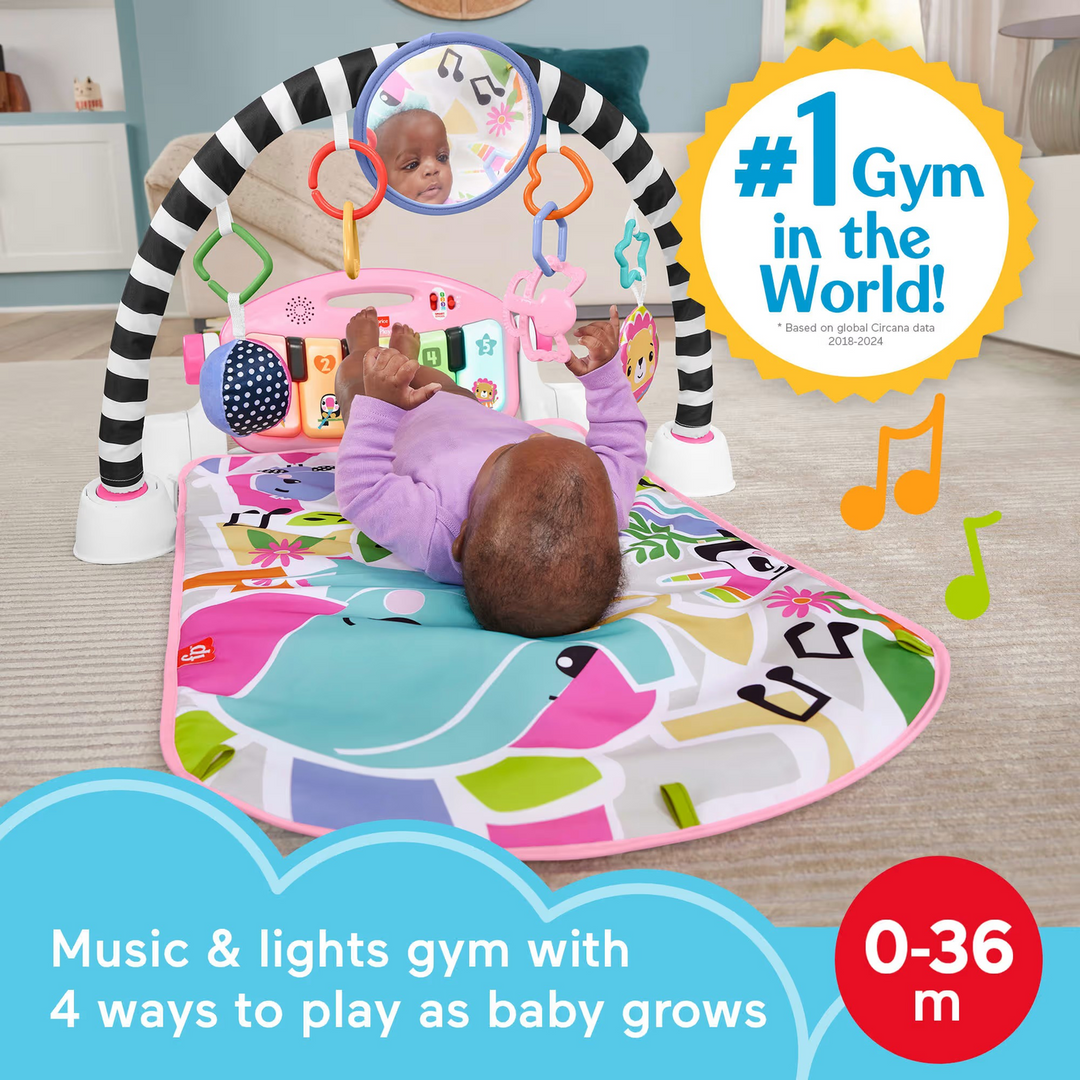 Mattel Glow &amp; Grow Kick &amp; Play Piano Gym